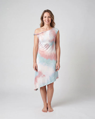 Mommy and Me Matching Tie Dye Dress Set for Women, Girls & Baby Romper
 Multi-color