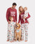 Christmas Matching Family Pajamas Santa & Xmas Tree Print Pink