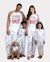 Christmas Matching Family Pajamas Gingerbread Print Brown