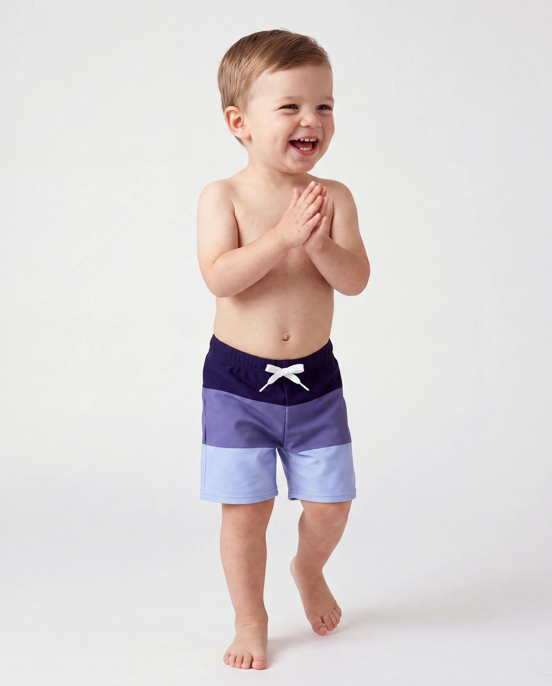 Bañador corto para niño pequeño con cordón (de secado rápido) multicolor