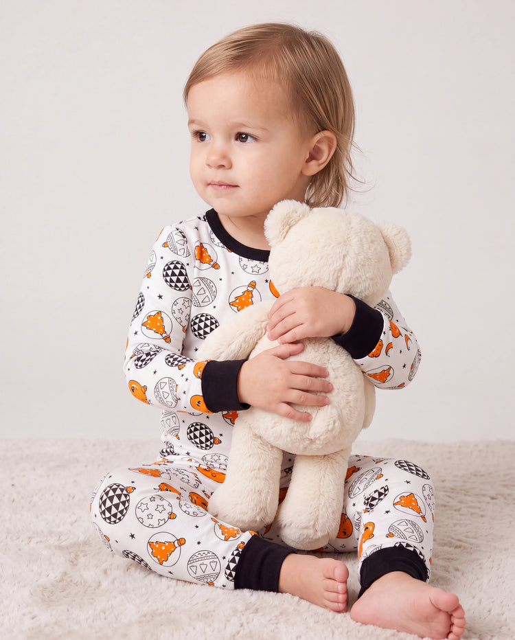 Christmas / Halloween Pajama 2-piece Bamboo Pajamas Set With Childlike Print for Baby / Toddler( Snug-Fitting) Orange
