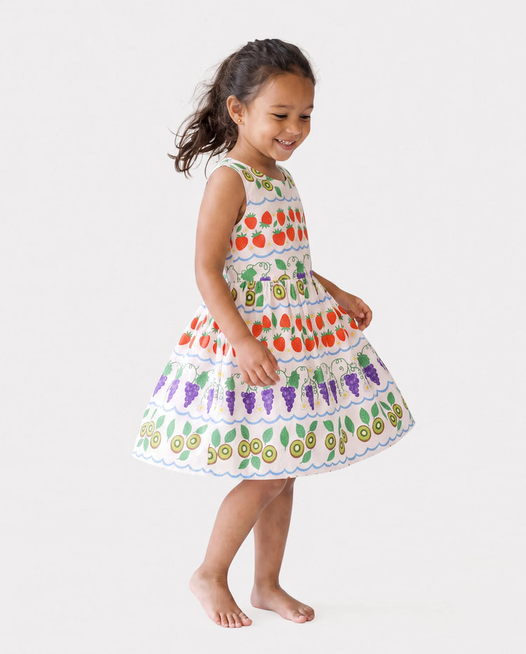 Fresh Market Toddler Girl Fruit Crossback Dress Multi-color