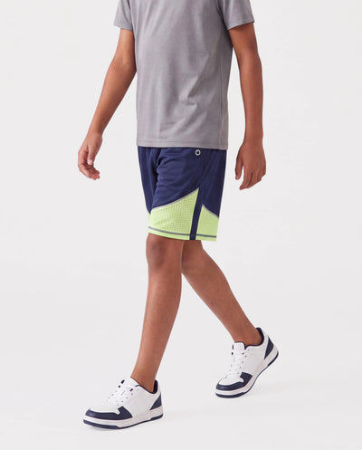PatPat Rapidair activewear Kid Boy Athletic Quick-Dry Breathable Shorts with Pockets Deep Blue
