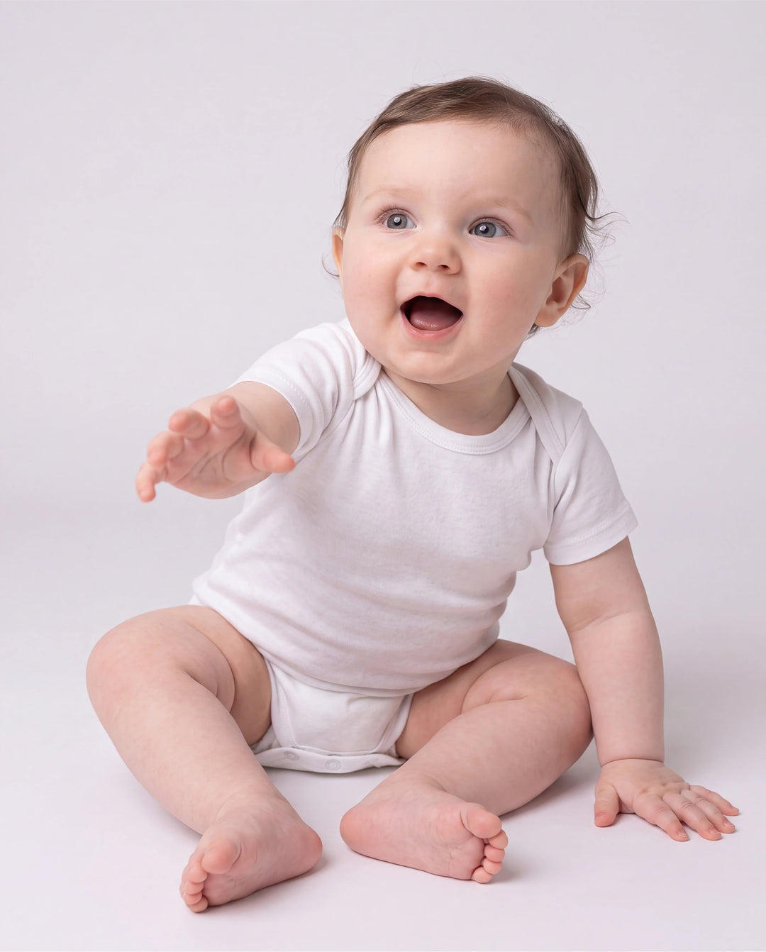 Bamboo Baby Boy/Girl Casual Romper White