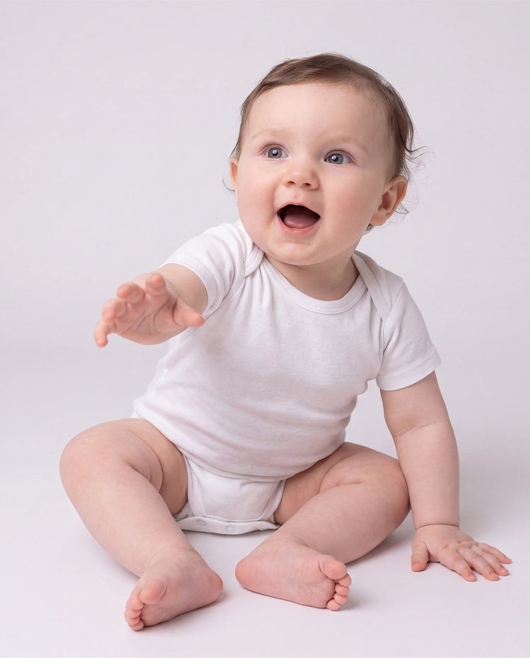 Bamboo Baby Boy/Girl Casual Romper White