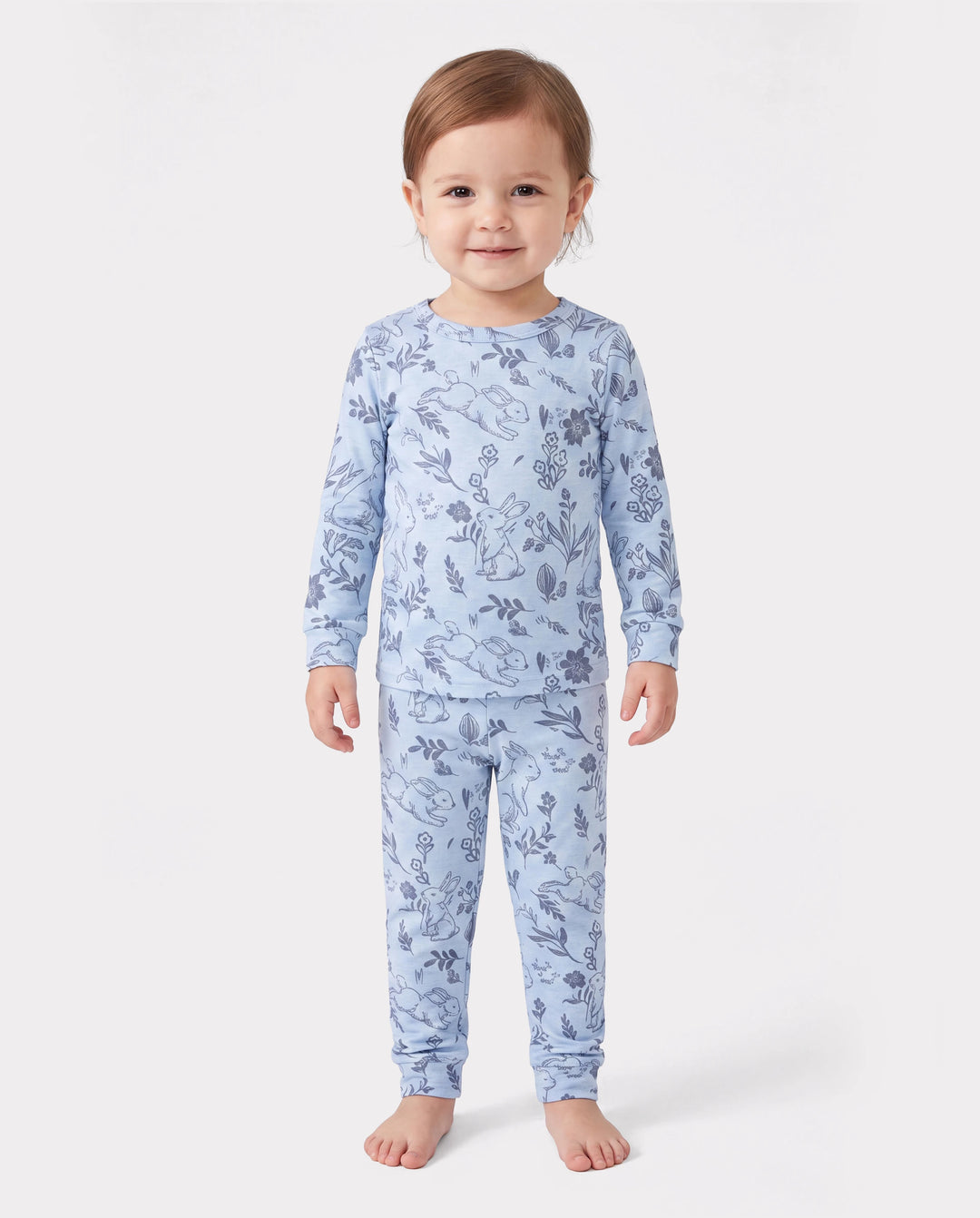 Kleinkind / Kinder 2-teiliger Pyjama mit Animal-Print ( eng anliegend ) blau