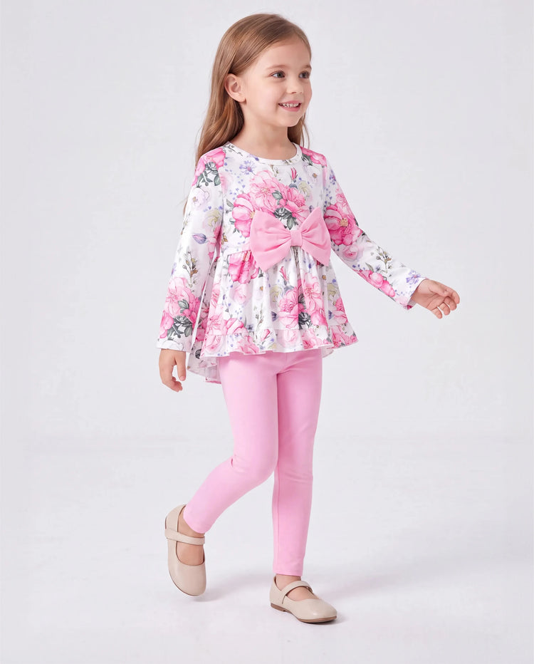 2 STÜCKE Kindliches Kleinkind Mädchen Blume Hyper-Tactile Design Set rosa