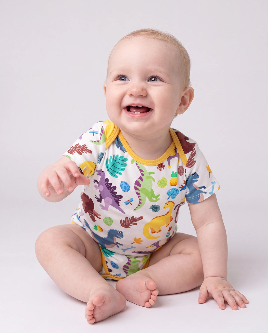 Bamboo Baby Boy/Girl 1pc Allover Print Bodysuits Color block