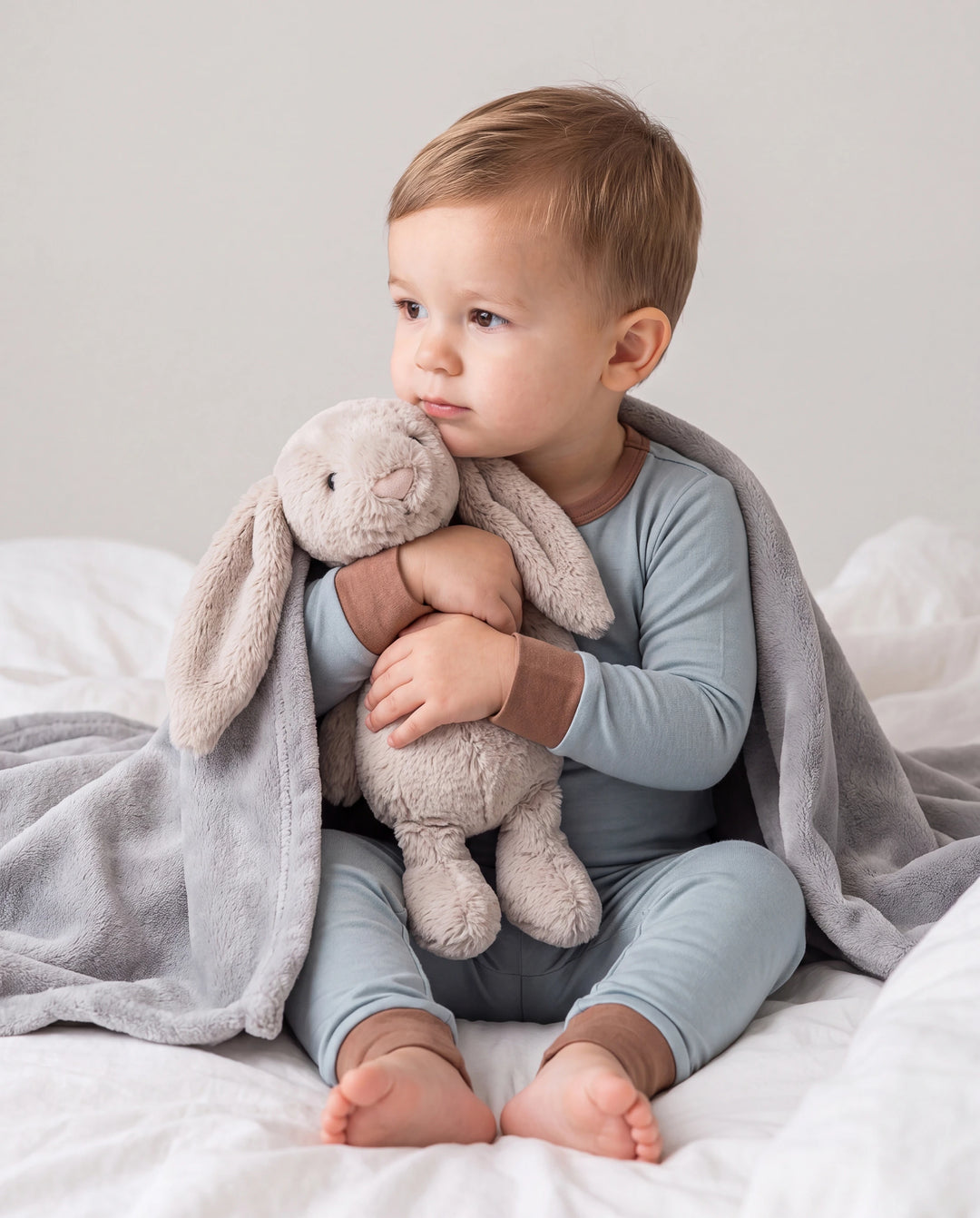 Baby 2-teiliges Tencel Modal Pyjamas Set für Mädchen / Jungen ( eng anliegend ) grün