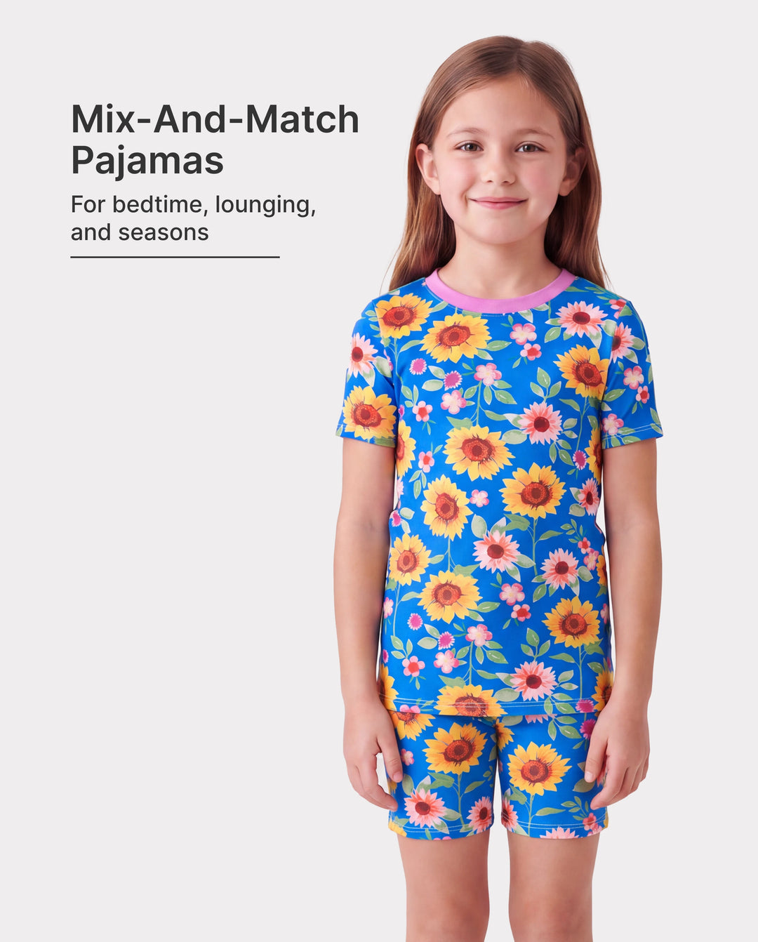 Pijama de bambú de 3 piezas para niños pequeños/niños, para Navidad/Halloween, 2 en 1, para las 4 estaciones (ajustado), color azul