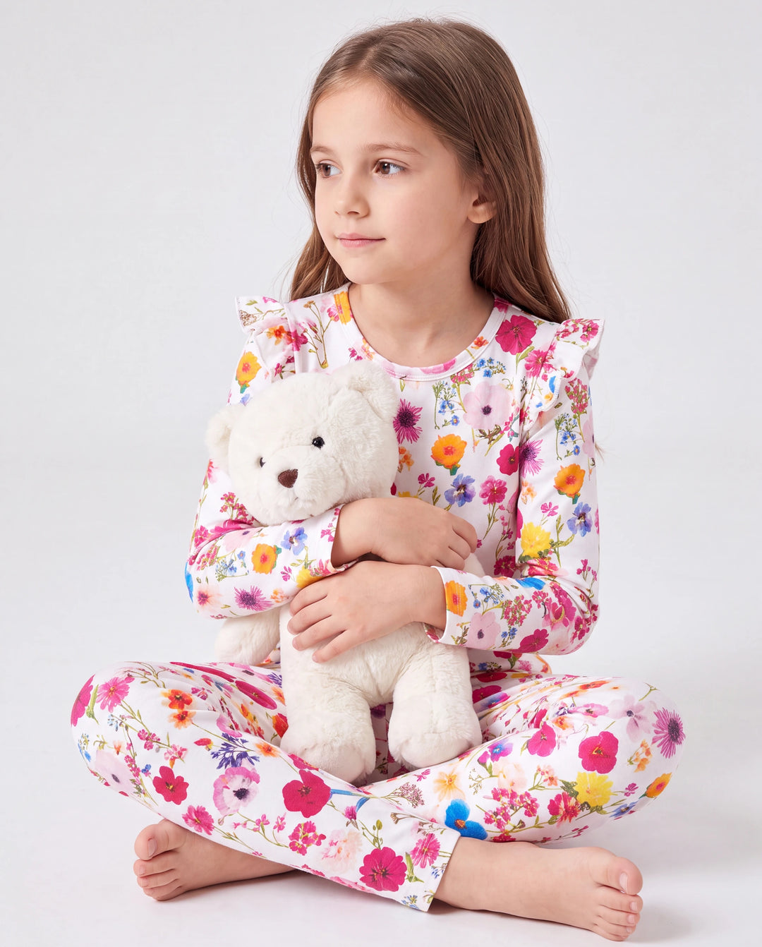 Pyjama d'Halloween pour tout-petits/enfants avec imprimé enfantin (1 pièce ajustée) Rose vif