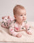 Bamboo Baby Neutral 1 Stück Blumenmischung Eng anliegender Reißverschluss Fußloser Schlafanzug Hellrosa