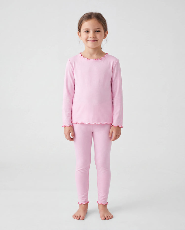 Halloween Pajama Set 2-piece Modal Pajamas With Childlike Print for Toddler / Kids ( Snug-Fitting ) Pink