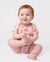 Bamboo Baby Boy/Girl 1pc Allover Print  Bodysuits  Light Pink