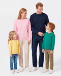 Family Matching Solid Color Crewneck Sweatshirts Multi-color
