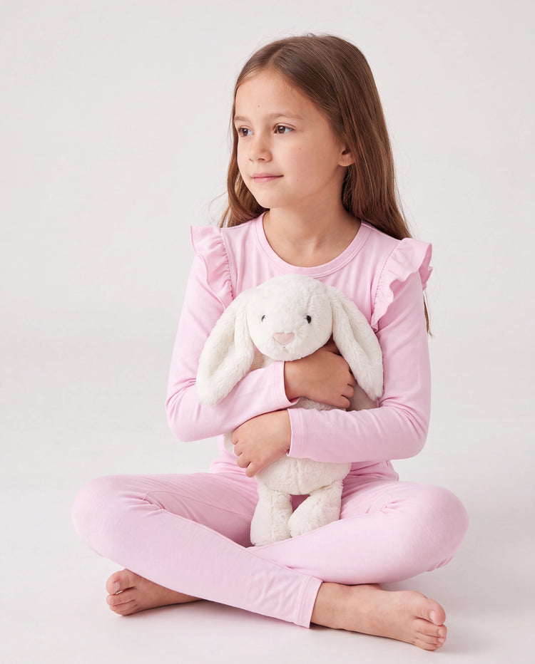 Kleinkind / Kinder Halloween Pyjama mit kindlichem Print (1-teilig eng anliegend) rosa
