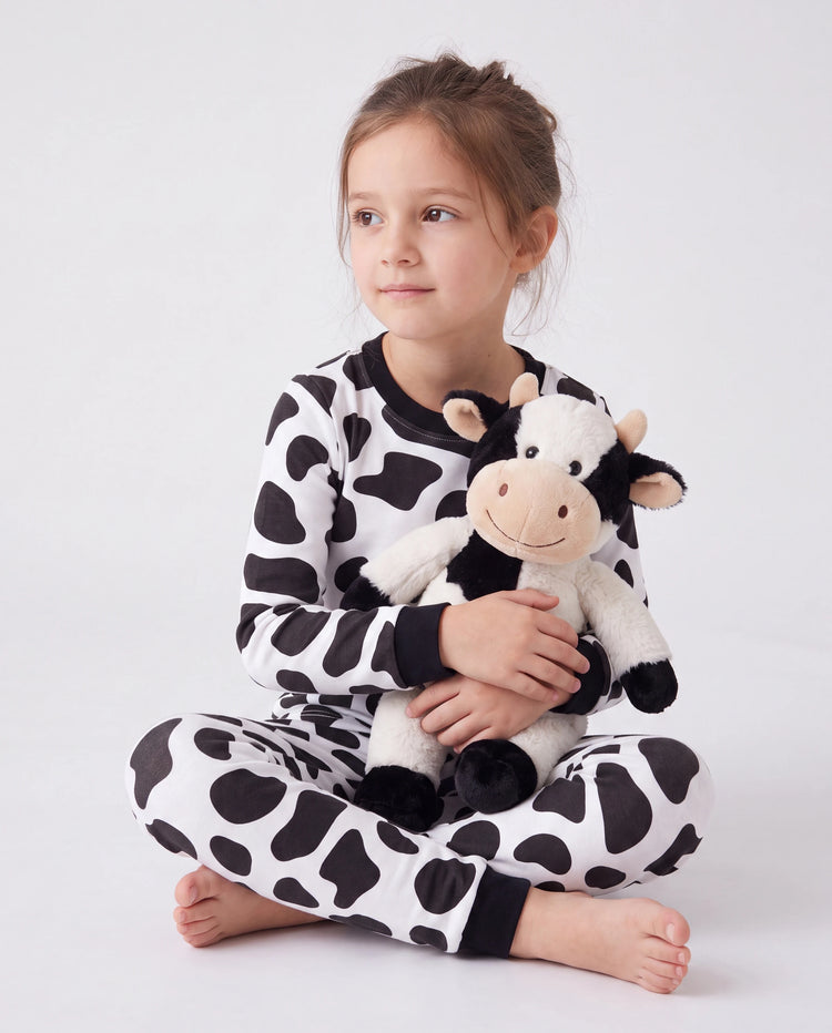 Christmas / Halloween Pajamas 2-piece Pajama Set With Childlike Print for Toddler / Kids ( Snug-Fitting ) Black