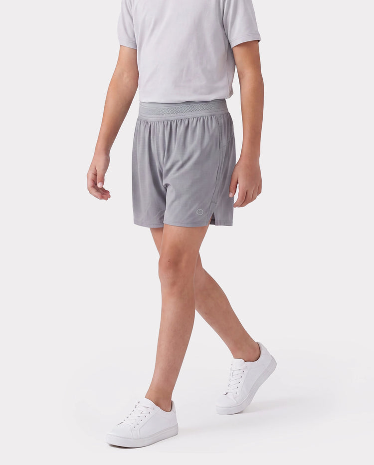 PatPat Lightflow Activewear Kid Boy athletic ultra light quick dry shorts Grey