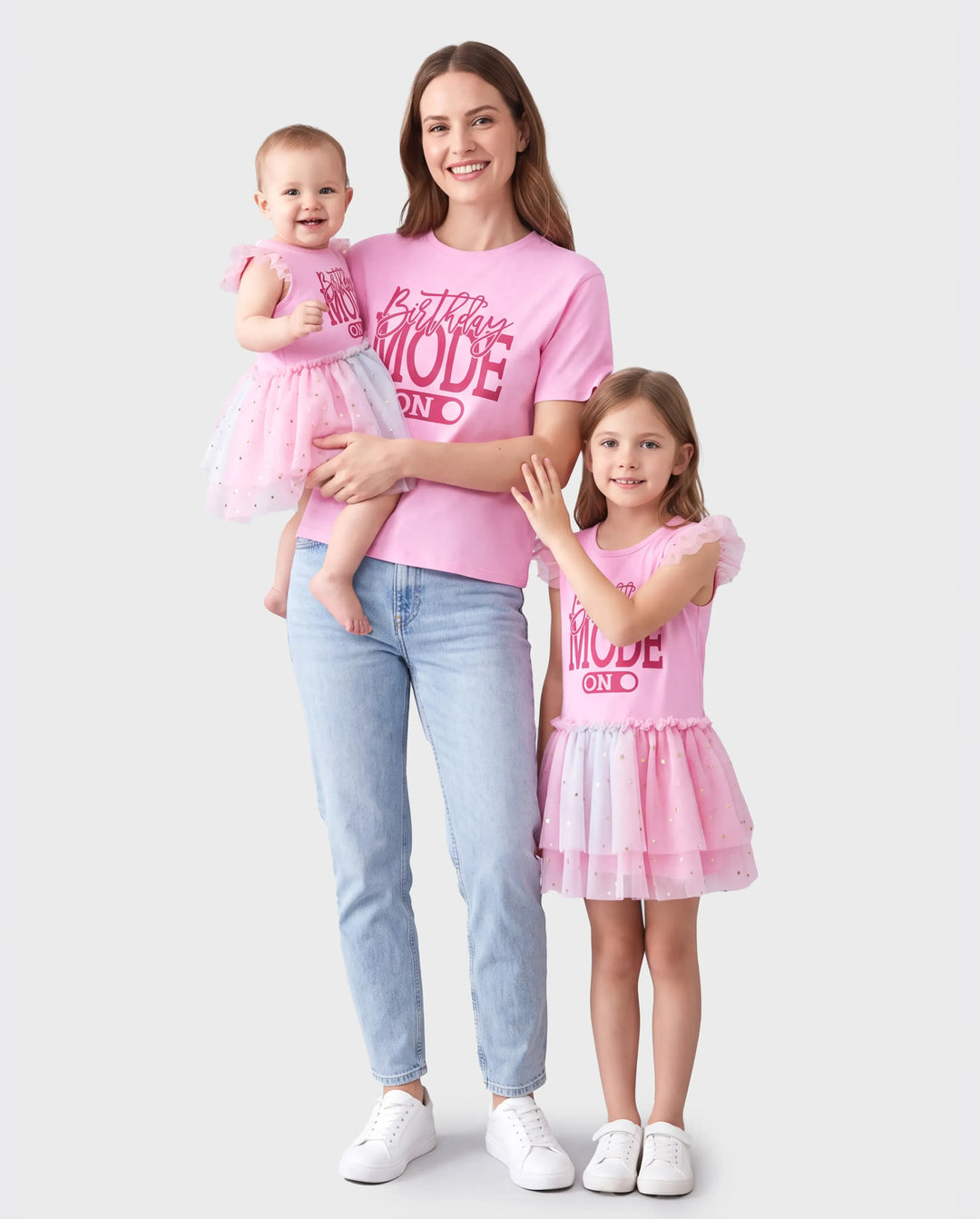 Pink Mommy and Me Birthday Twirl-worthy Outfits