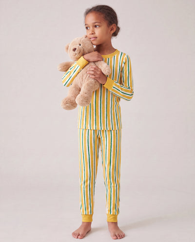 Pyjama de Noël/Halloween 2 pièces avec imprimé enfantin pour tout-petits/enfants (ajustement serré) Gingembre