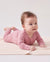 Pyjama en bambou pour bébé/fille avec imprimé enfantin (ajusté) rose