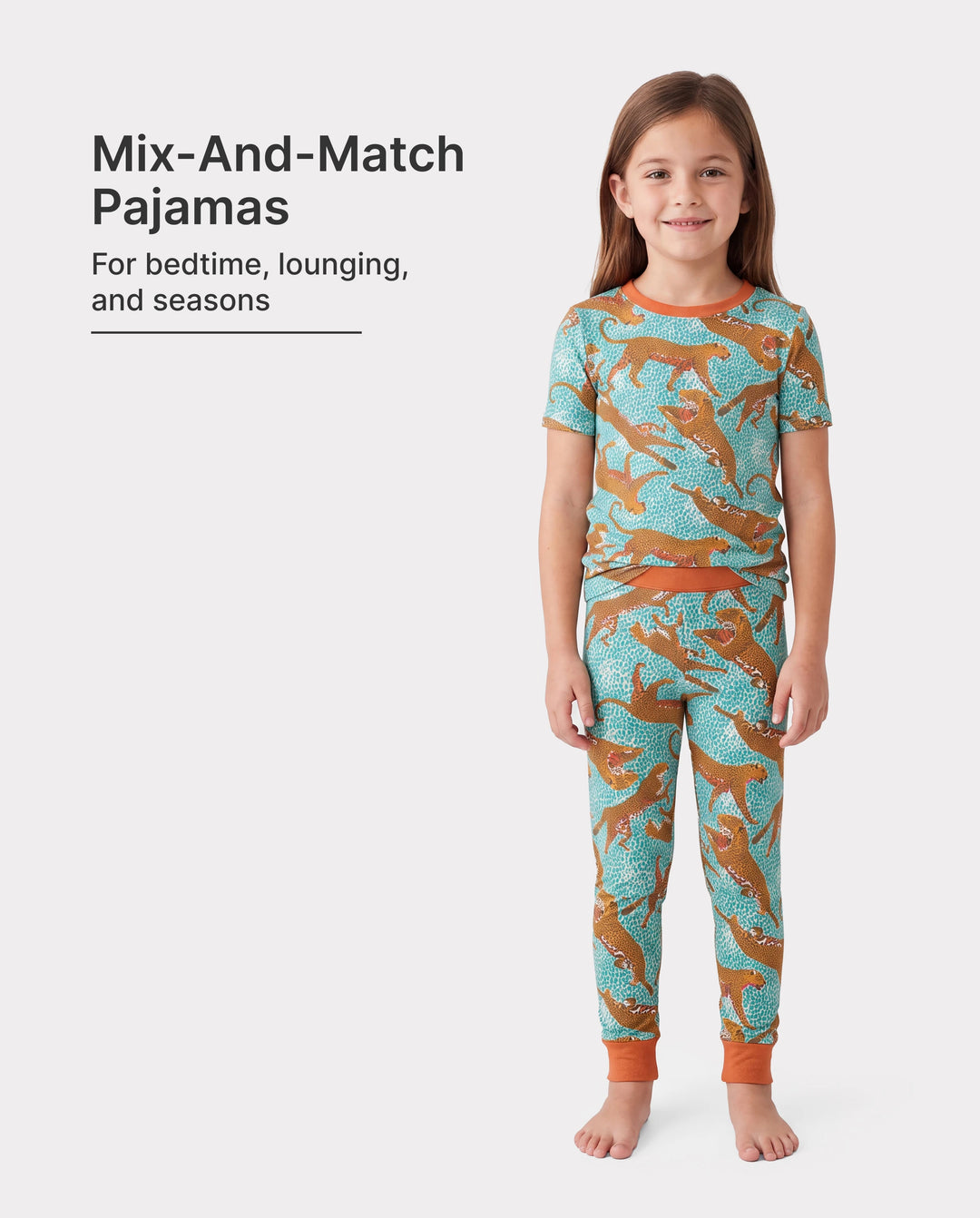 Toddler / Kids Christmas / Halloween Pajamas 3-Piece Bamboo Pajama Set 2-in-1 Look for 4 Seasons (Snug-Fitting) Green