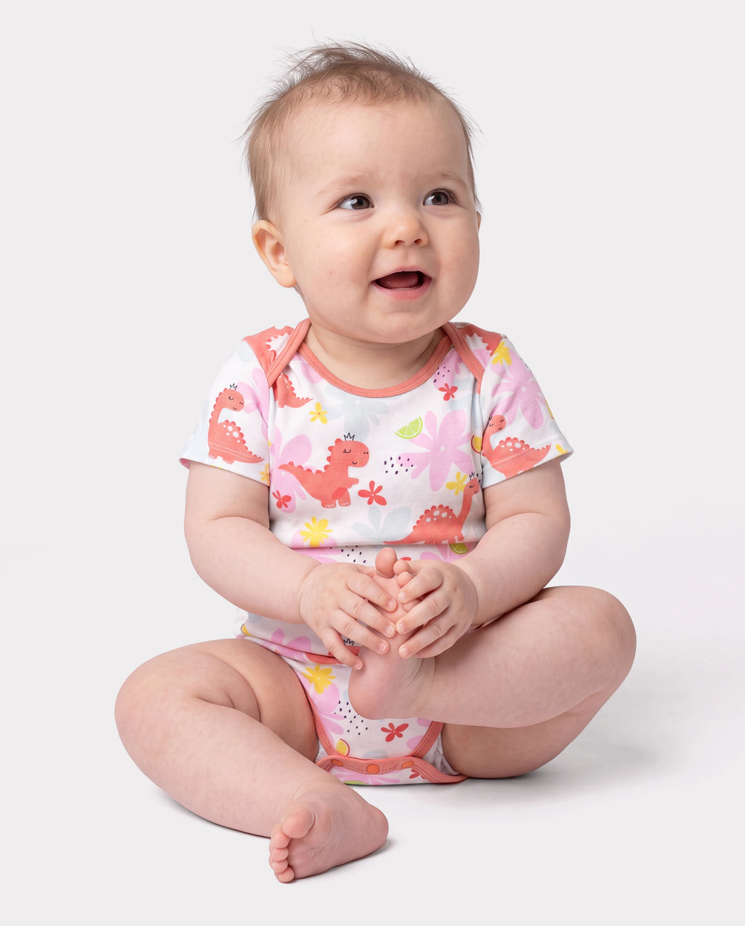 Bamboo Baby Boy/Girl 1pc Allover Print Bodysuits incarnadinepink