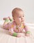 Pyjama en Bambou pour Bébé / Fille avec Imprimé Enfantin (Ajusté) Rose Pêche