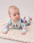 Bamboo Baby Neutral 1 Stück Blumenmischung Eng anliegender Reißverschluss Fußloser Schlafanzug Minzgrün