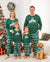 Christmas Family Matching Glow in the Dark Reindeer Tops Allover Pattern Pants Pajamas Sets with Christmas Socks