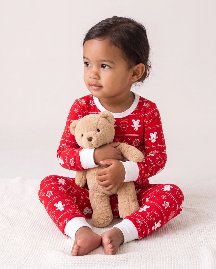 Christmas / Halloween Pajama 2-piece Bamboo Pajamas Set With Childlike Print for Baby / Toddler( Snug-Fitting) Red
