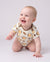 Pelele de bambú para bebé niño/niña con estampado completo 1 pieza Caqui