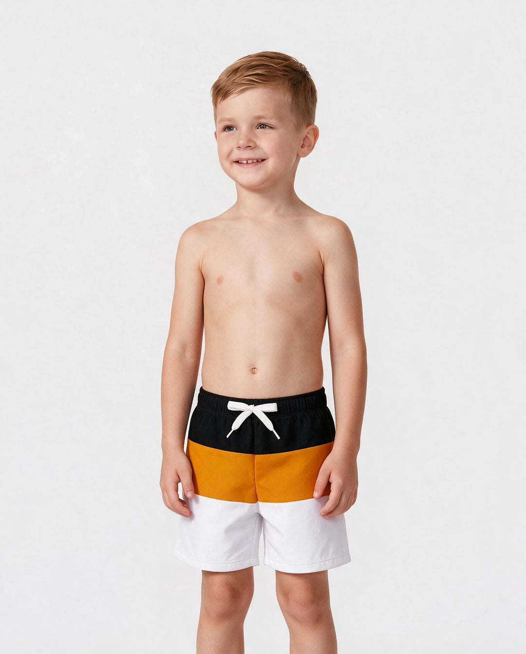 Daddy & Son Colorblock Swim Trunks Shorts Multi-color