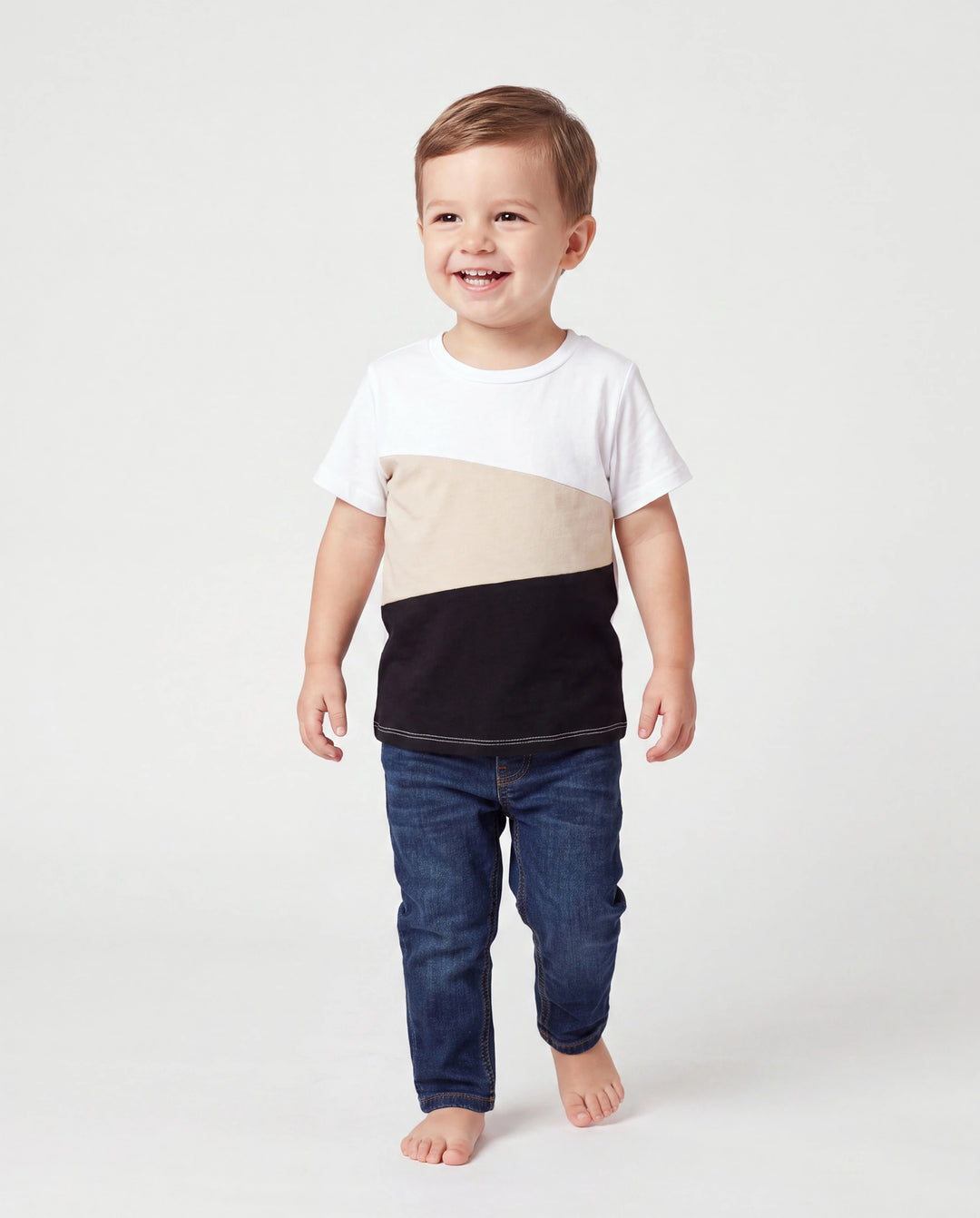 Ensembles hauts bicolores à dos croisé Papa & Fils Noir