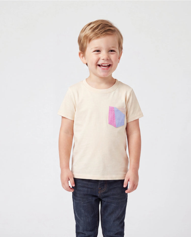 Daddy & Son Outfits Set Colorblock Sleeveless Strappy Dress or Short-sleeve T-shirt Multi-color
