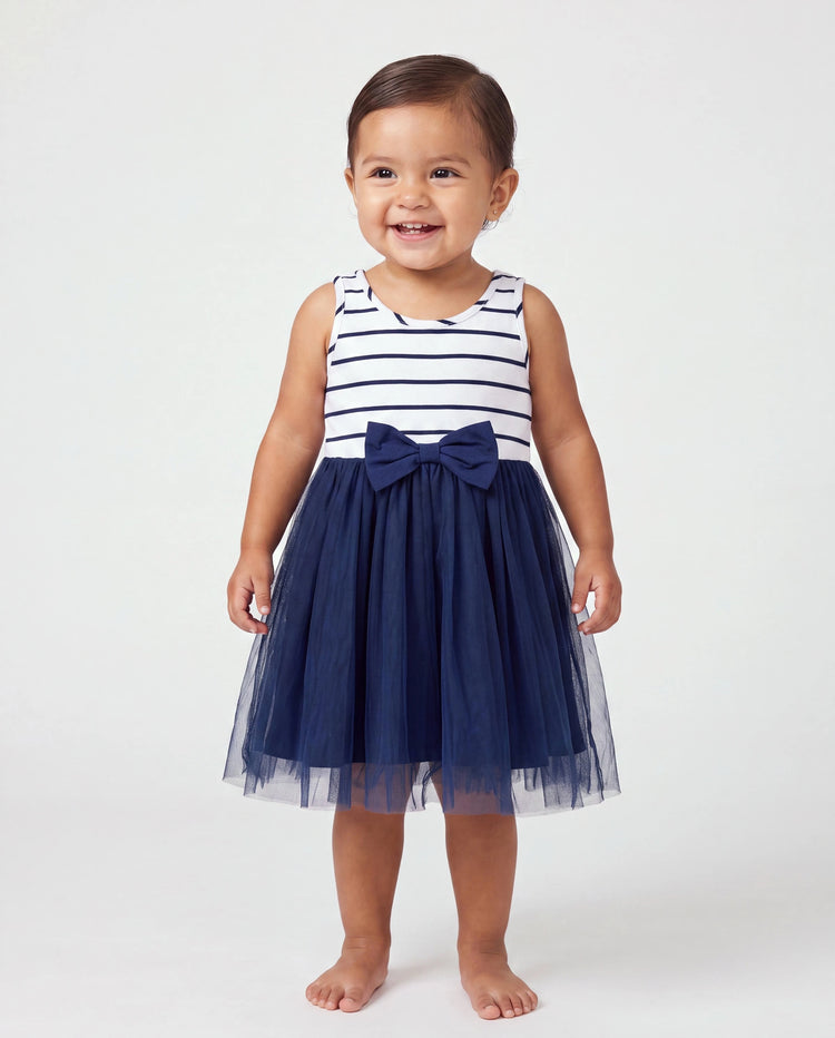 Daddy & Daughter Cotton T-Shirt & Dress Set – Sunny Days Palm Print for Dad, Mom, Baby & Toddler, Perfect for Summer Vacations & Family Outings Tibetan blue