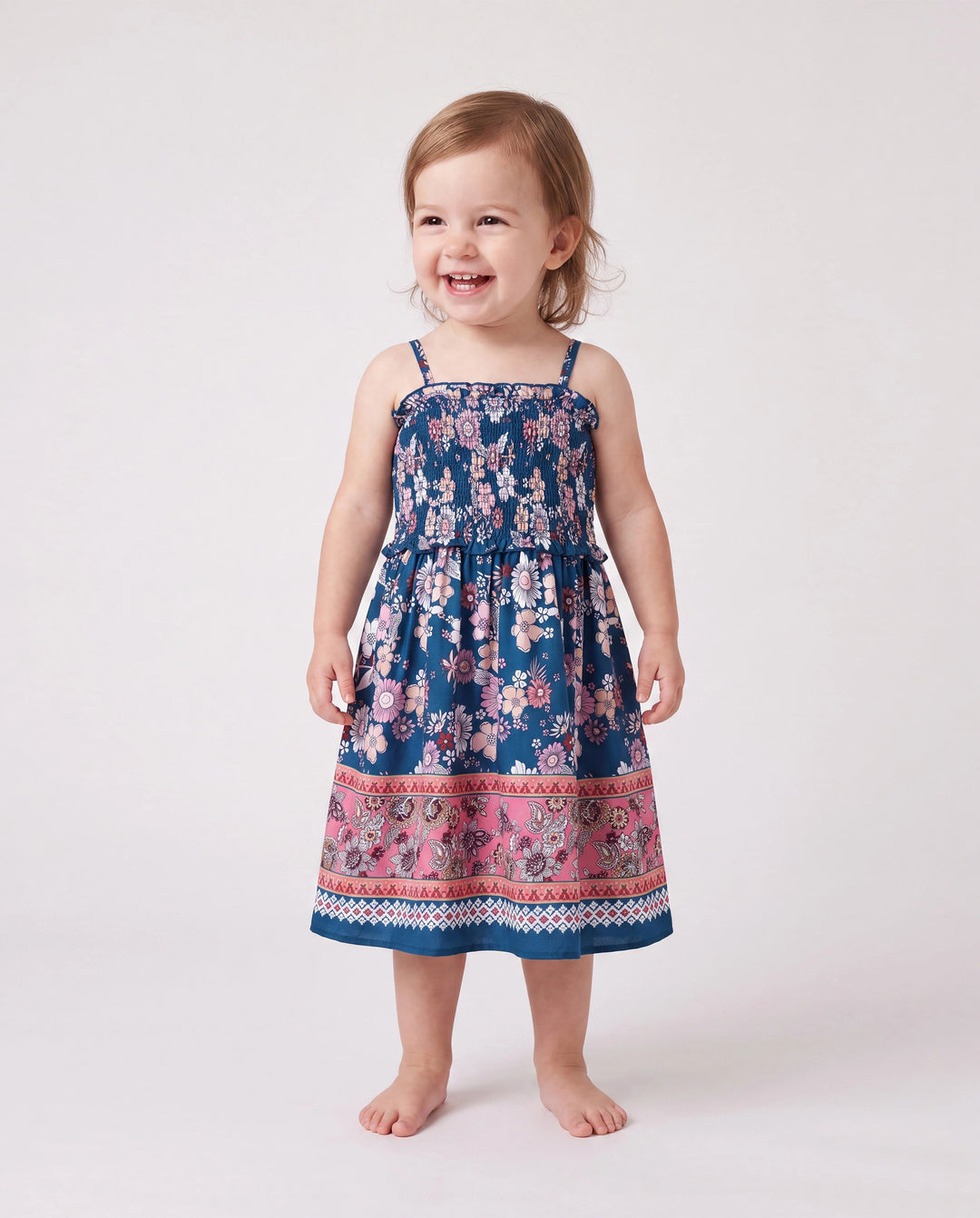 Conjunto de Ropa a Juego para la Familia Camisa con Cuello y Estampado Floral Completo de Manga Corta o Vestido sin Mangas Halter para Vacaciones de Verano CIAN-