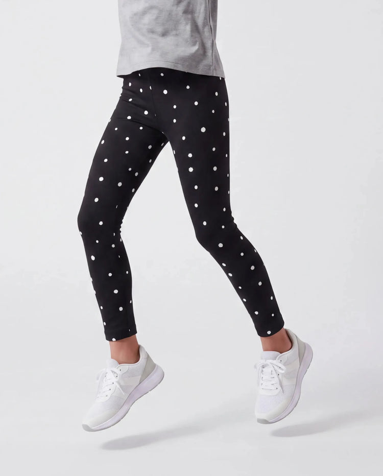 Leggings élastiques noirs pour petite fille