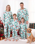 PatPat Matching Family Christmas Pajamas Christmas Tree Print Cotton Blue
