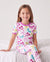 Pyjama de Noël/Halloween pour tout-petits/enfants Ensemble de pyjama 3 pièces en bambou Look 2 en 1 pour 4 saisons (ajustement parfait) Rose