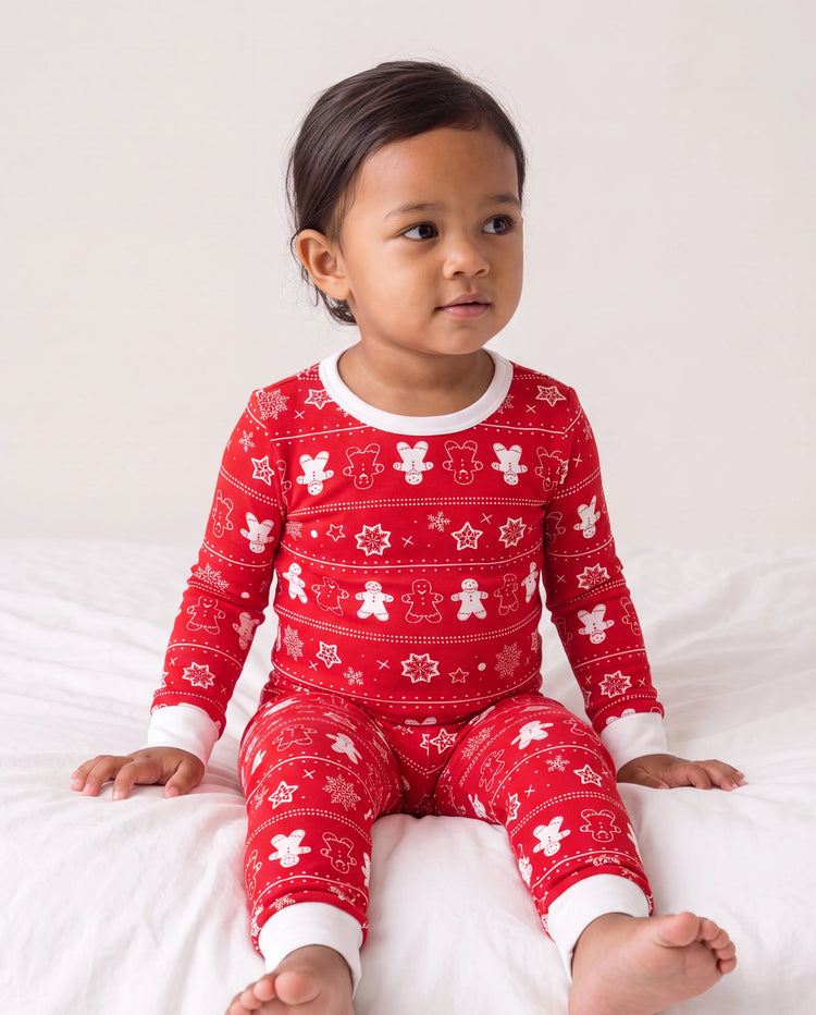 Christmas / Halloween Pajama 2-piece Bamboo Pajamas Set With Childlike Print for Baby / Toddler( Snug-Fitting) Red