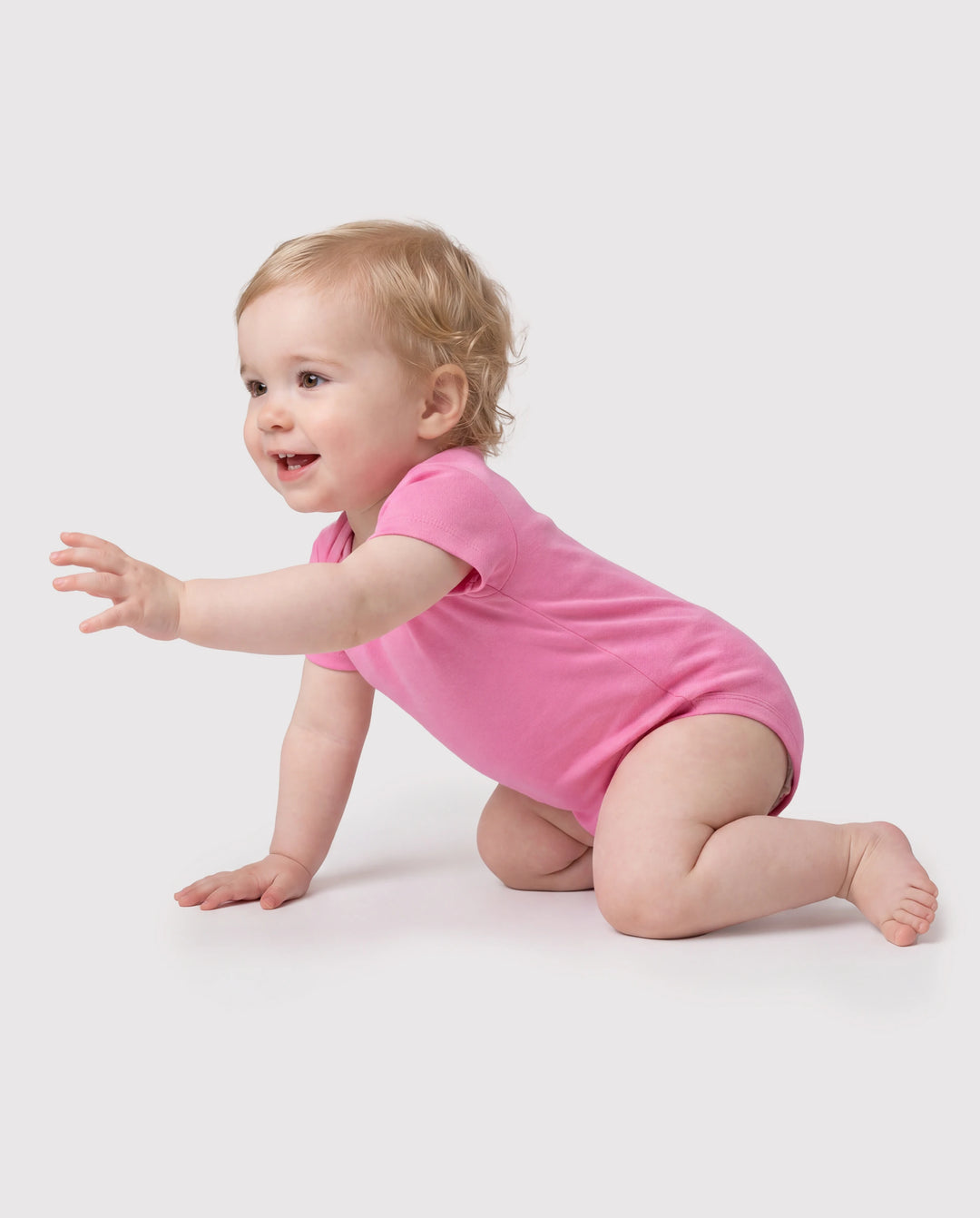 Lot de 3 barboteuses en lyocell de couleur unie pour bébé garçon/fille, rouge brique