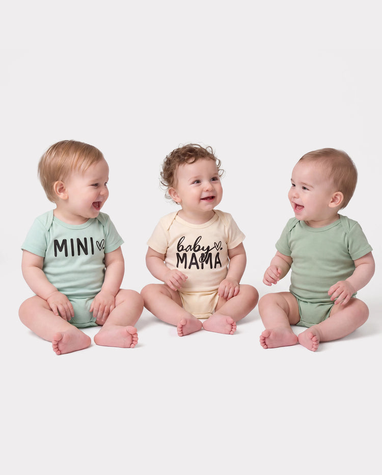 Lot de 5 barboteuses décontractées en bambou pour bébé garçon/fille, vert clair