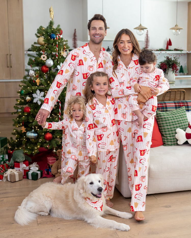 Christmas Matching Family Pajamas Mug Print Pink