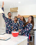 PatPat Matching Family Christmas Pajamas Polar Bear & Christmas Tree Print Navy