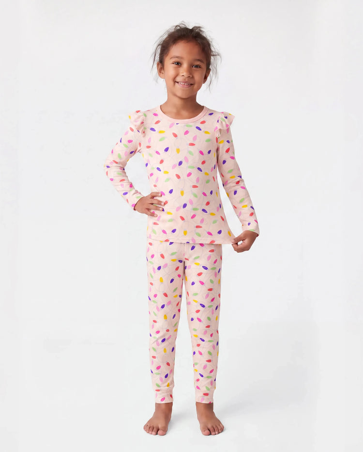 Kleinkind / Kinder Halloween Pyjama mit kindlichem Print (1-teilig eng anliegend) Mehrfarbig