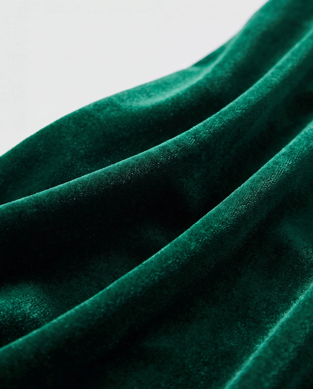 Weihnachten Süßes Kleinkind Mädchen Einfarbig Samt Material Kleid Set grün
