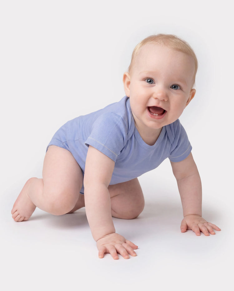 Ensemble 4 pièces barboteuses en modal de couleur unie pour bébé garçon/fille, vert clair