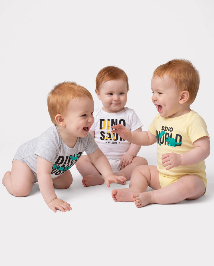 Lot de 5 barboteuses décontractées en bambou pour bébé garçon/fille, bleu foncé