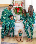 PatPat Family Matching Christmas Pajamas Christmas Tree Print Bamboo Green